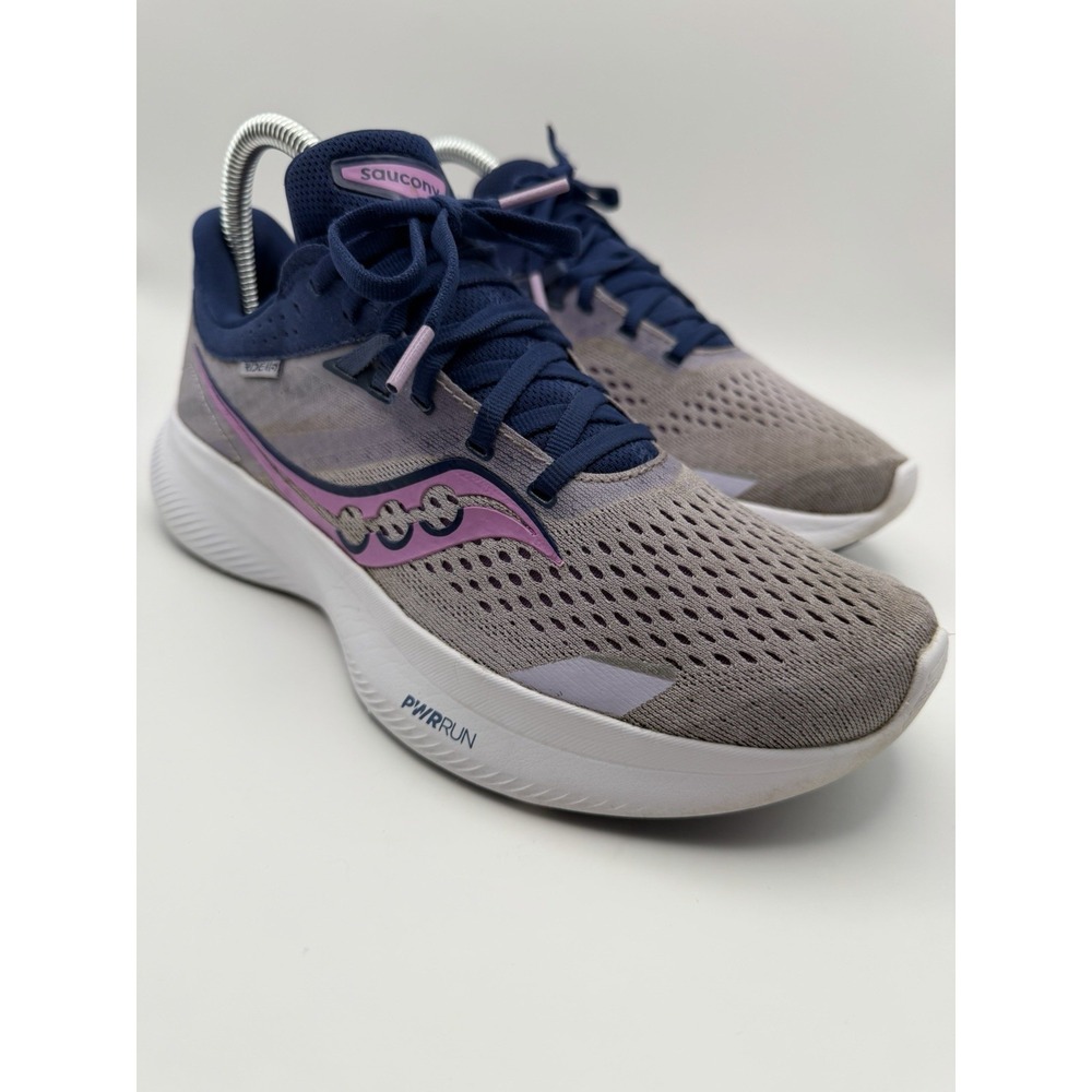 Saucony Ride 16 Women's Size 7.5 Running Shoes Sneakers Purple Blue PWRRUN